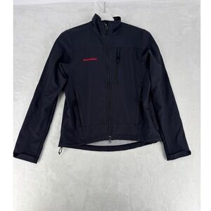Mammut Softshell Jacket Womens S Black Full Zip Gorpcore Outdoor Hiking